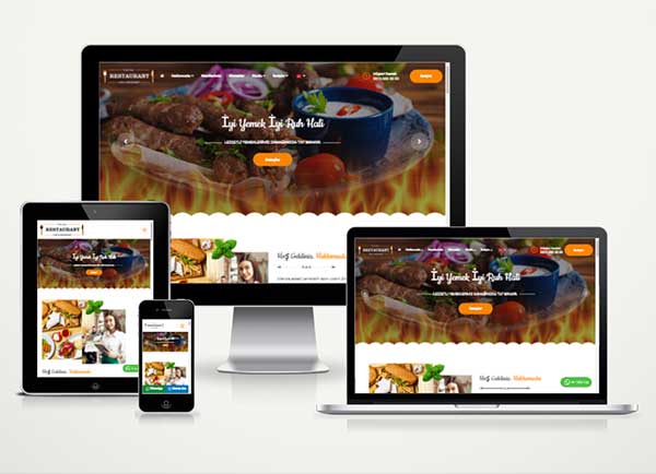 Cafe - Restaurant Web Sitesi Paketi Cooking