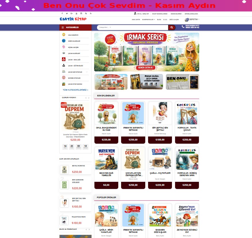 E-Ticaret Kitap Sitesi